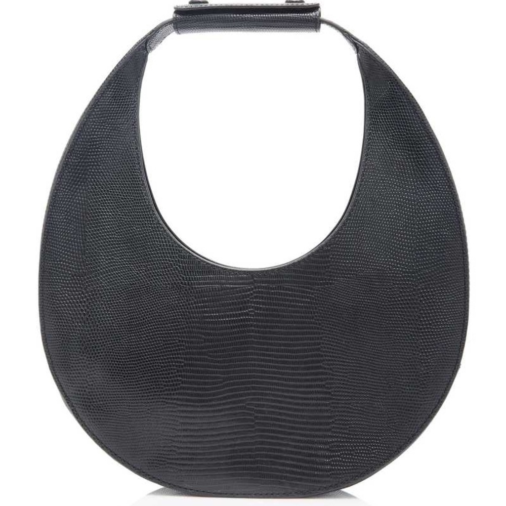 Staud Black Lizard Moon Bag NWOT